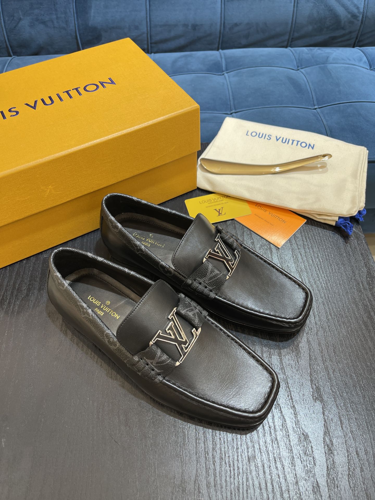 Louis Vuittion Major Loafer Black For Men LV