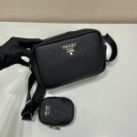 Prada Shoulder Bag Black For Women, Women’s Bags 8.6in/22cm 1BH182_2DKV_F0002_V_N9O