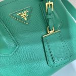 Prada Saffiano Mini Bag Green For Women, Women’s Bags 9.8in/25cm 1BG443_2A4A_F0458_V_XOO