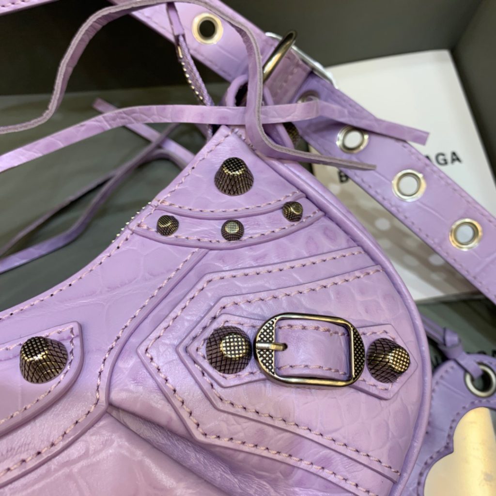 Balenciaga Le Cagole XS Shoulder Bag In Light Purple, For Women, Women’s Bags 10.2in/26cm 67130923EBY5306