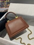 Dolce & Gabbana Small Devotion Bag In Plain Brown For Women 7.5in/19cm DG