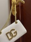 Dolce & Gabbana Polished 3.5 Phone Bag White For Women 7.3in/19cm DG