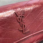 Saint Laurent Niki Medium Crinkled Shoulder Bag Burgundy For Women 11in/28cm YSL