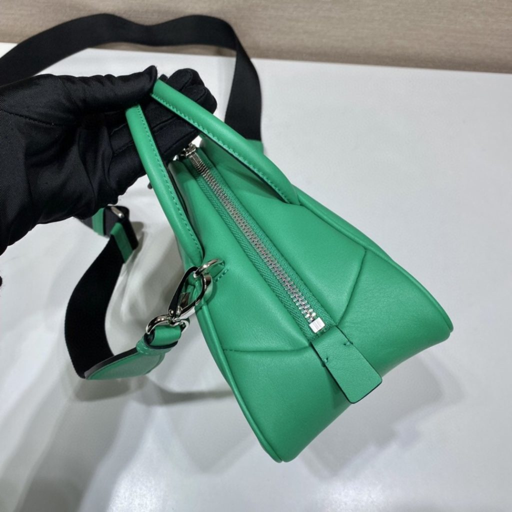 Prada Triangle Bag Green For Women, Women’s Bags 9.8in/25cm 1BB082_2BYA_F0458_V_NEO