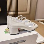 Prada Patent Pumps White For Women 1.8in/45mm PRD