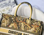 Christian Dior Large Dior Book Tote Yellow Multicolor, For Women, Women’s Handbags 16.5in/42cm CD