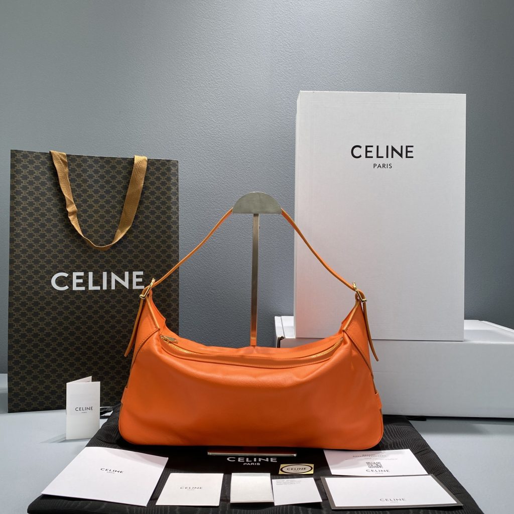 Celine Medium Romy In Supple Orange For Women 13in/34cm