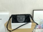 Celine Mini Besace Cuir Triomphe Black For Women 4in/11cm