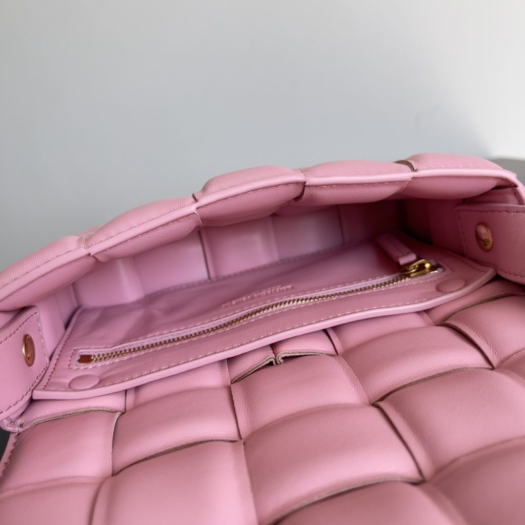 Bottega Veneta Small Padded Cassette Pink , For Women, Women’s Bags 7.5in/19cm