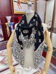 Louis Vuitton Wild at Heart Shawl Black 140cm/55in M00409