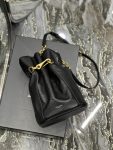 Saint Laurent Le Maillon Bucket Bag Black For Women 10.6in/27cm YSL 686310AAAJK1000