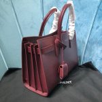 Saint Laurent Sac De Jour Baby In Shiny Burgundy For Women 10.2in/26cm YSL