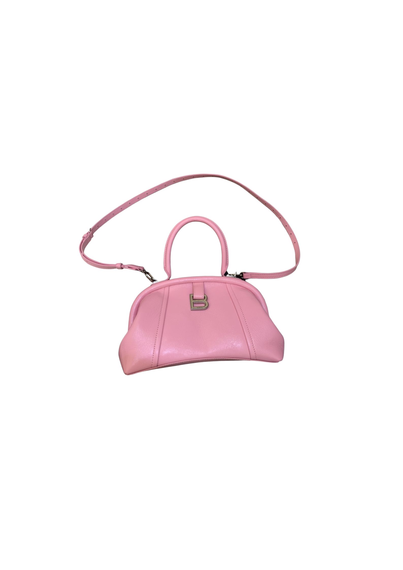 Editor Small Top Handle Bag Pink/Black For Women 10.6 in/27 cm