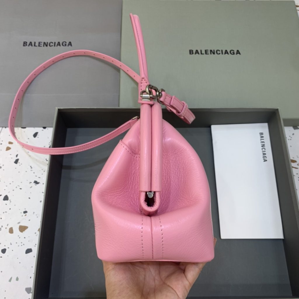 Editor Small Top Handle Bag Pink/Black For Women 10.6 in/27 cm