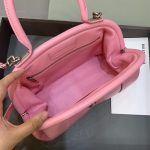 Editor Small Top Handle Bag Pink/Black For Women 10.6 in/27 cm