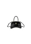 Editor Small Top Handle Bag Embossed Black/Pink For Women 10.6 in/27 cm