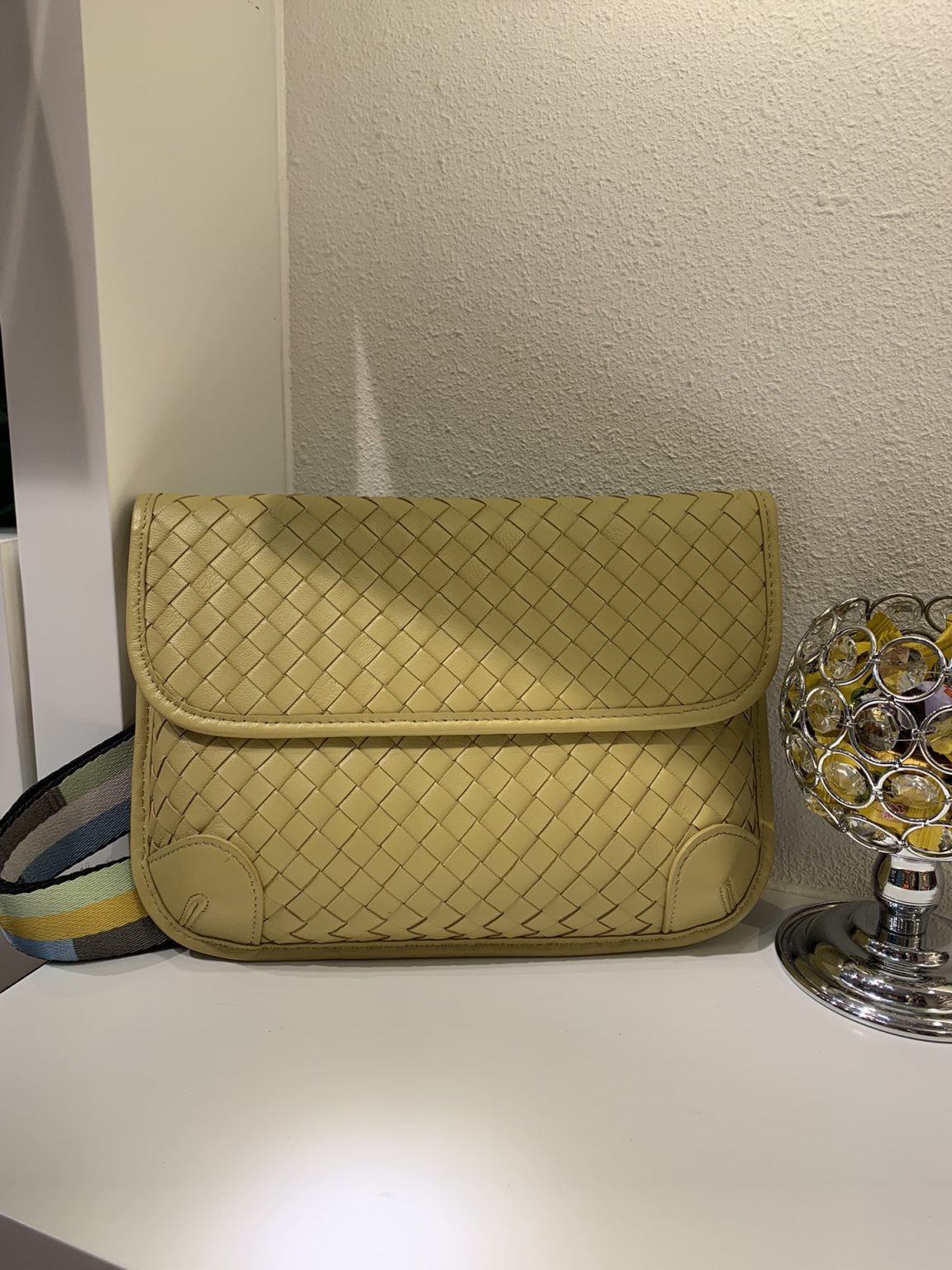 Bottega Veneta Functional Chest Bag Yellow, For Women, Women’s Bags 10.2in/26cm