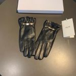 Celine Triomphe Gloves In Black