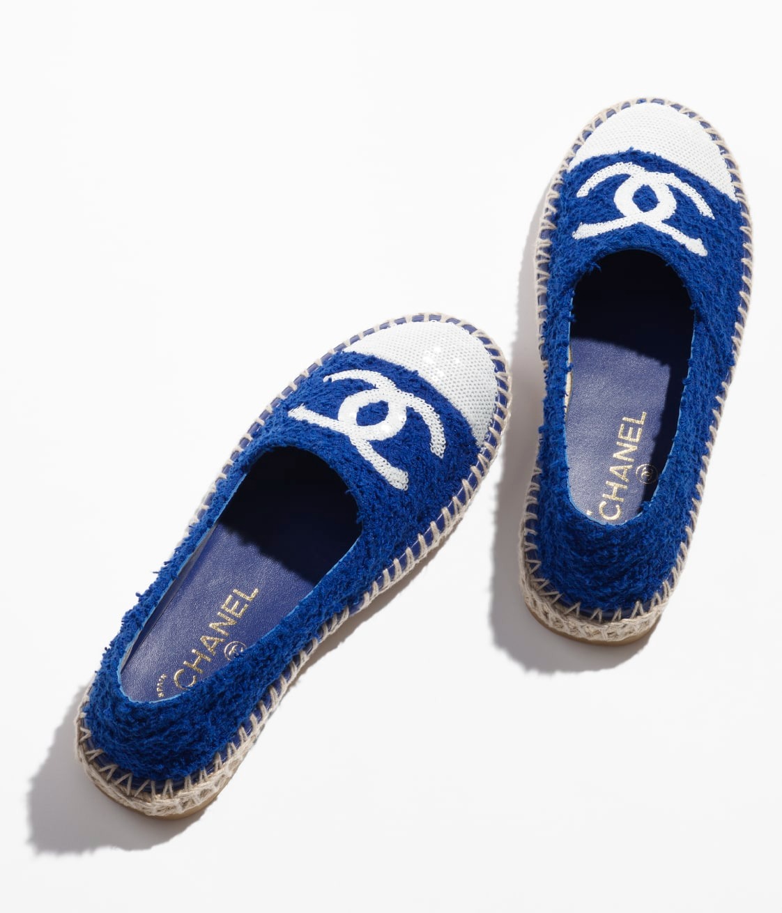 Chanel Espadrilles Dark Blue For Women- G45602 B16099 NW246