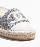 Chanel Espadrilles White And Black For Women- G45602 B16103 NW250