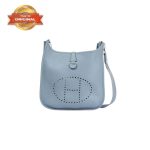 [True-to-ORIGINAL] Hermes Evelyne III 29 Bag Light Blue With Silver-Toned Hardware For Women, Women’s Shoulder And Crossbody Bags 11.4in/29cm