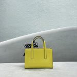 Prada Re-Edition 1995 Brushed Mini Handbag Yellow For Women, Women’s Bags 8.6in/22cm