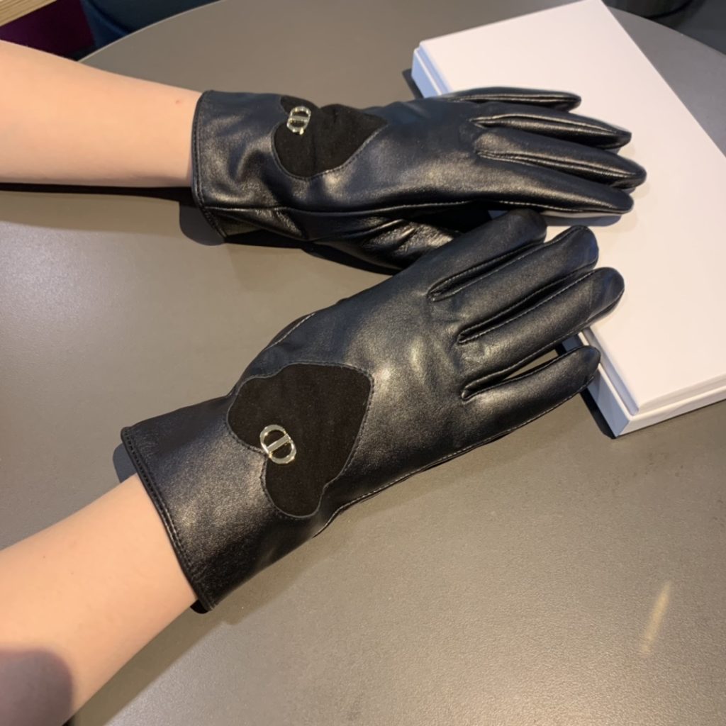 Dior Gloves In Black