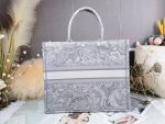 Christian Dior Large Dior Book Tote White Multicolor, For Women, Women’s Handbags 16.5in/42cm CD