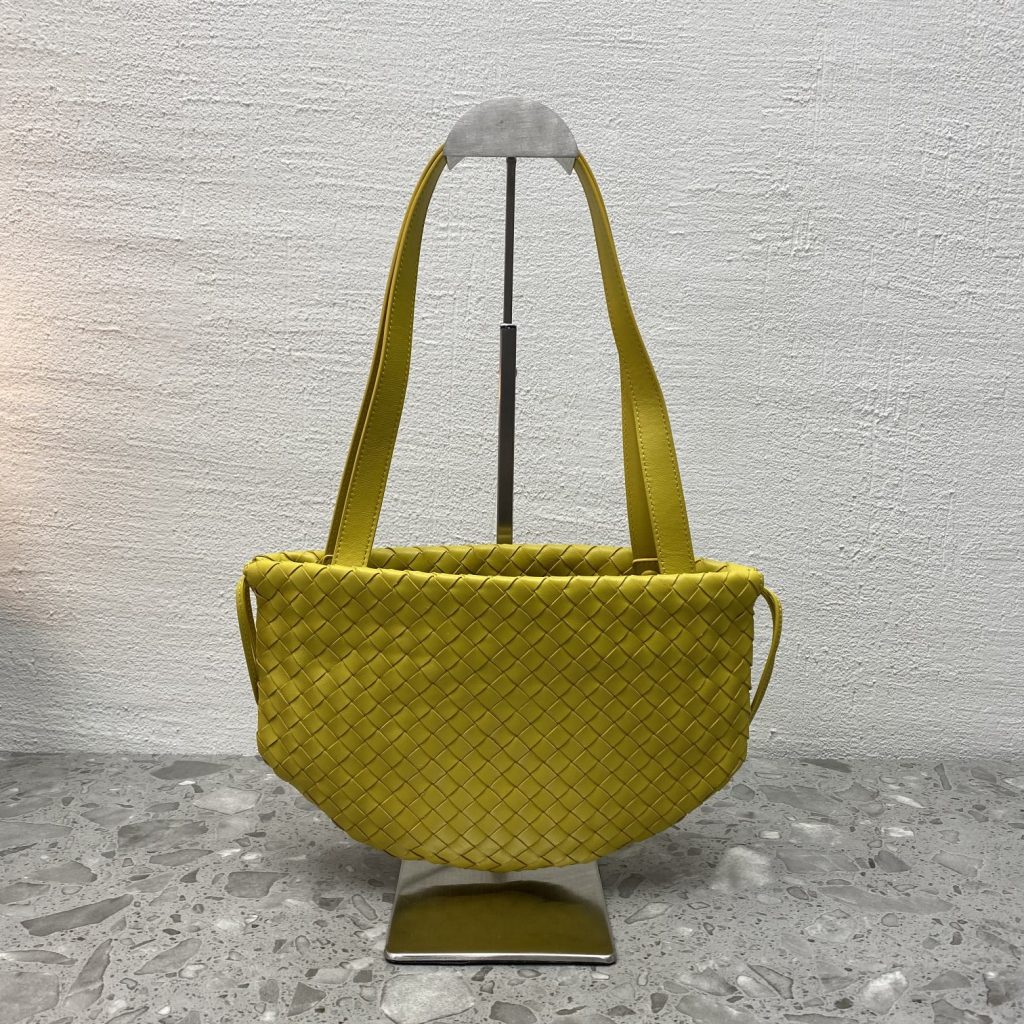 Bottega Veneta Shoulder Bag Yellow, For Women, Women’s Bags 10.2in/26cm