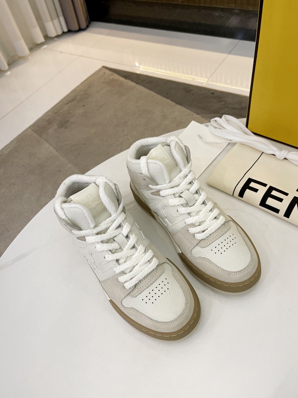 Fendi Low Tops In White For Women