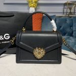 Dolce & Gabbana small Devotion Bag Black For Women 19cm/ 7.5inches