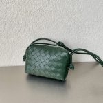 Bottega Veneta Mini Loop Camera Bag Dark Green, For Women, Women’s Bags 6.7in/17cm