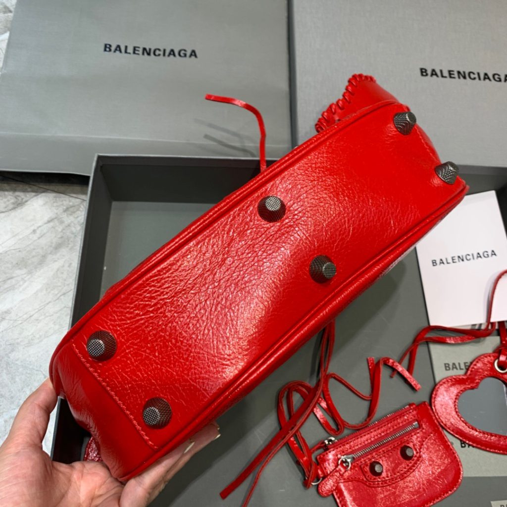 Balenciaga Le Cagole XS Shoulder Bag In Red, For Women, Women’s Bags 13in/33cm