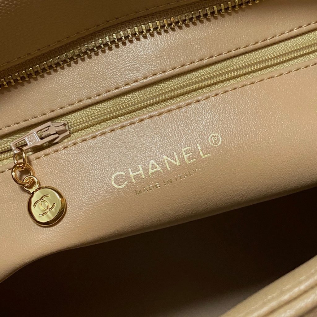 Chanel Medallion Tote Gold Hardware Caviar Yellow For Women, Women’s Handbags, Shoulder Bags 15.6in/32cm