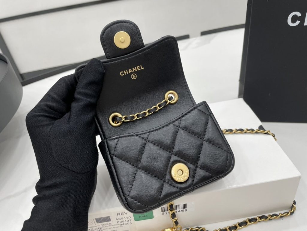 Chanel Mini Flap Bag Black For Women, Women’s Bags 3.5in/9cm