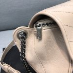 Saint Laurent Niki Medium Crinkled Shoulder Bag Beige For Women 11in/28cm YSL