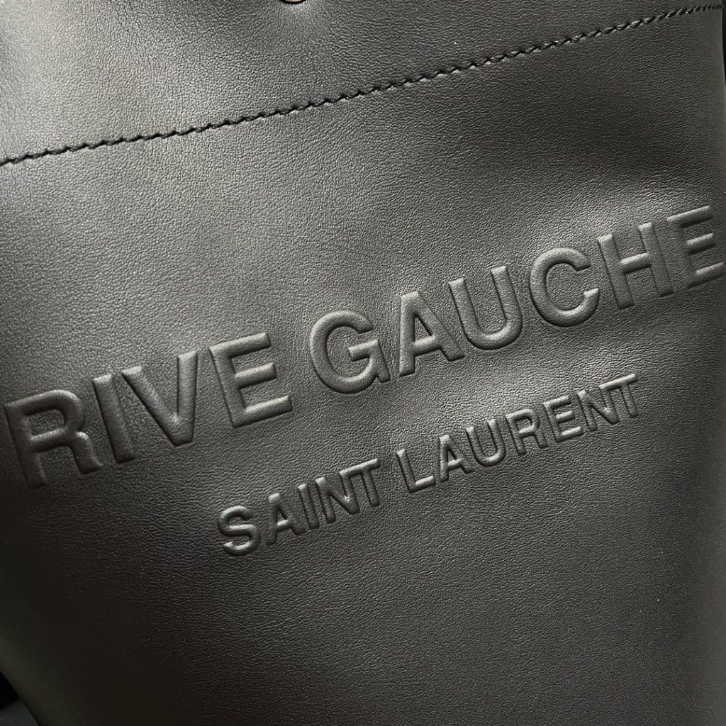 Saint Laurent Rive Gauche Bucket Bag Black For Women, Women’s Bags 11.4in/29cm YSL