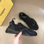 FD Fendi Flow Running Sneakers Black For Women 7E1504AHI8F0ABB