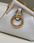 FD First Nano Bag White/Beige/Multicolor For Women 4.6 in/ 11.5 cm