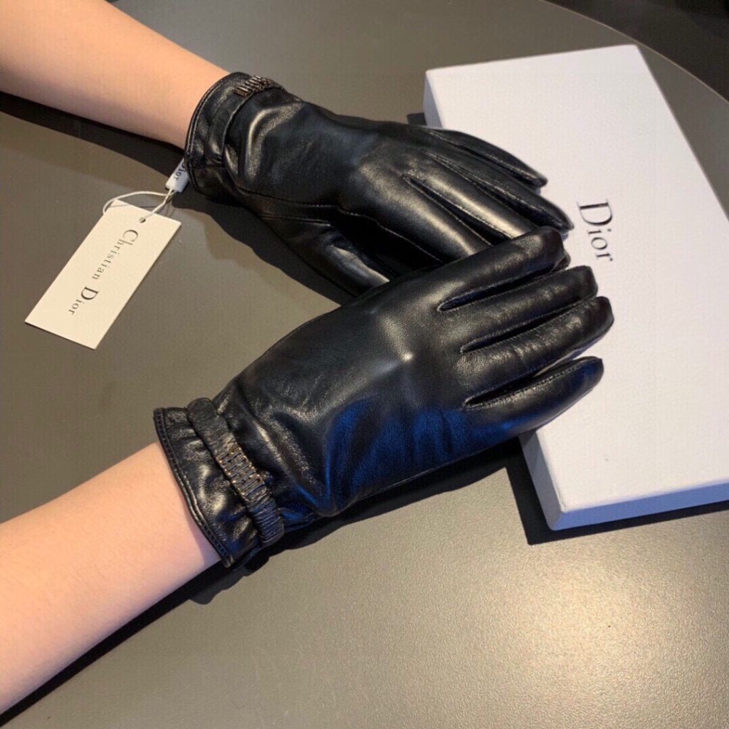 Dior Gloves In Black