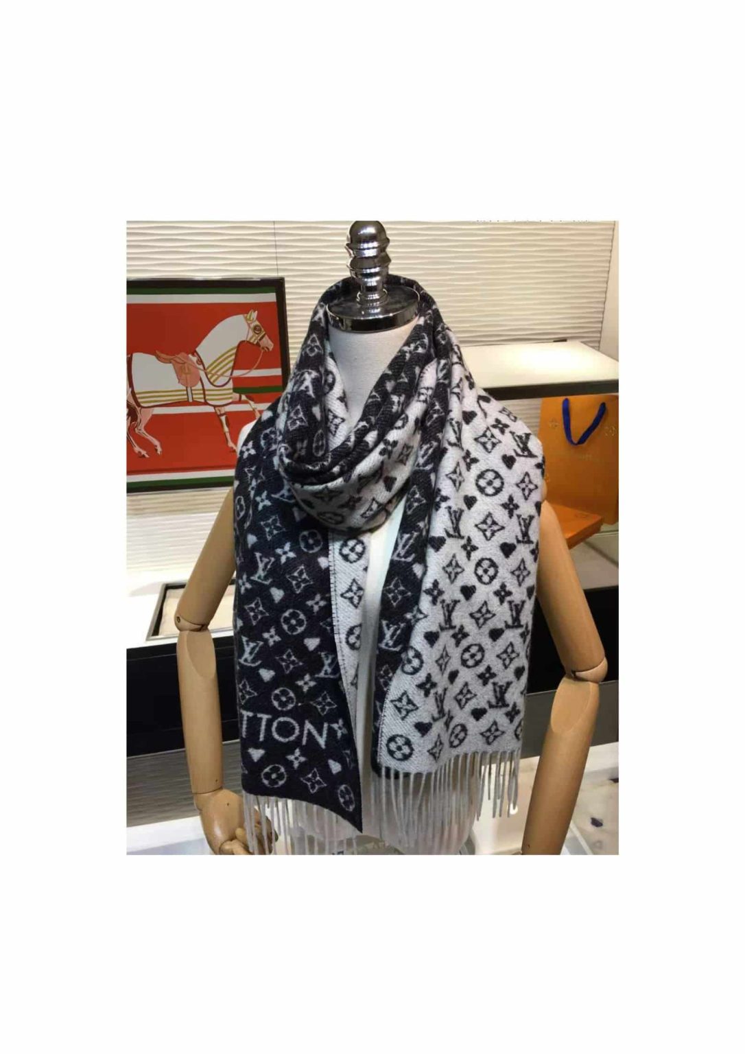 Game On Scarf Black For Women MP2907