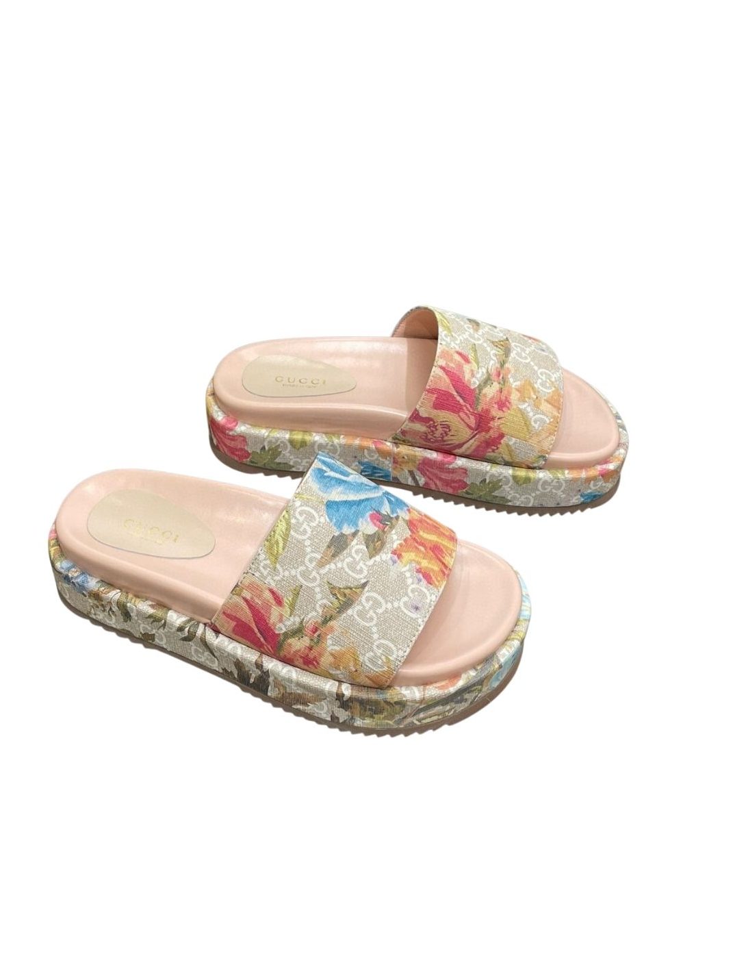 Gucci Gg Flora Slide Sandal Multicolor For Women