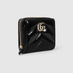 Gucci GG Marmont Mini Wallet Black For Women 4.3in/11cm 795520 AADQB 1000