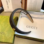 Gucci Hairband GG Logo Black For Women