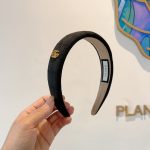 Gucci Hairband GG Logo Black For Women