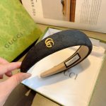 Gucci Hairband GG Logo Black For Women