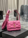 Saint Laurent Le 57 Hobo Shoulder Bag Pink For Women, Women’s Bags 9.8in/25cm YSL 698567AAAO05623