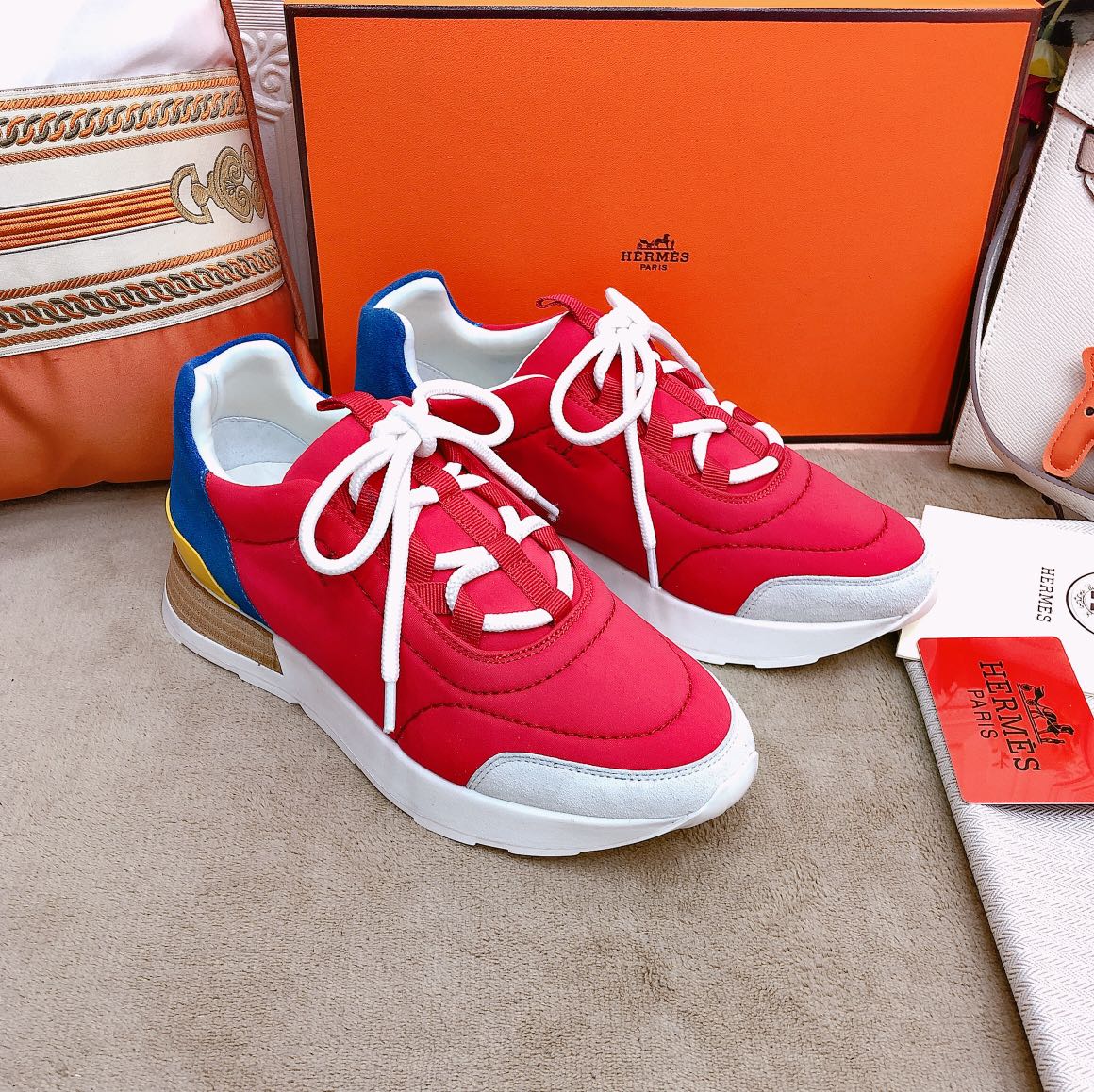 Hermes Miles Sneaker Pink For Men