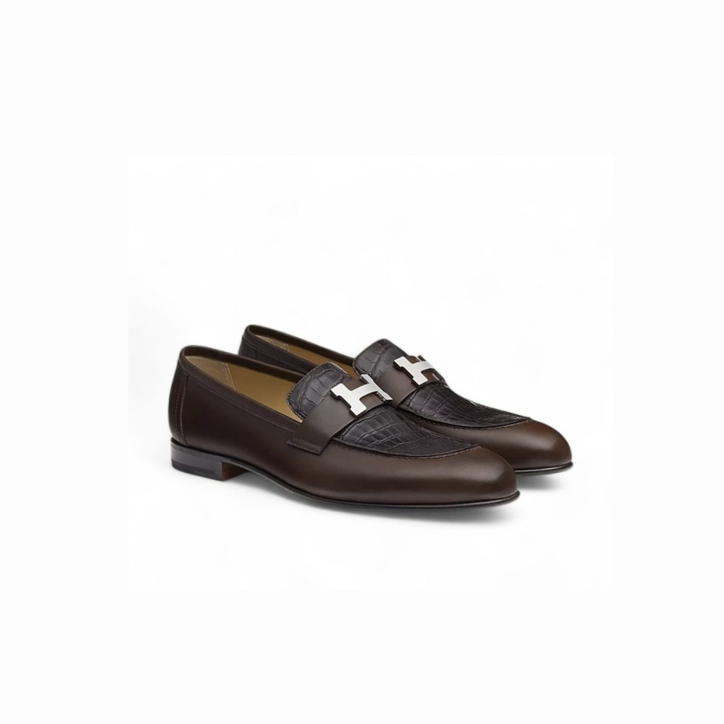 Hermes Paris Loafer Moka For Men H191376ZAMM410