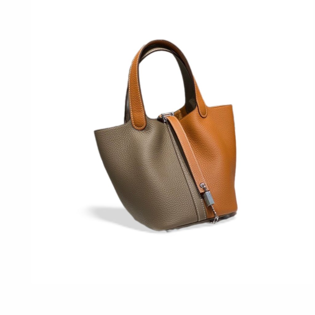 Hermes Picotin Lock 18 Bag Grey/Brown For Women 7.1in/18cm